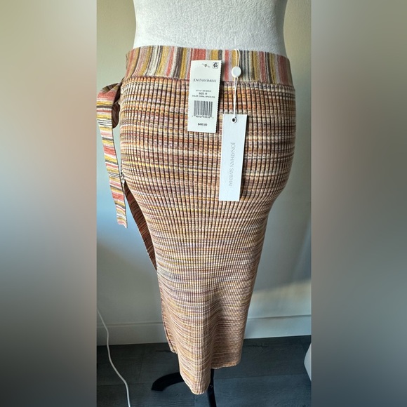 NWT Jonathan Simkhai Coral Space Dye Midi Skirt - Picture 4 of 7